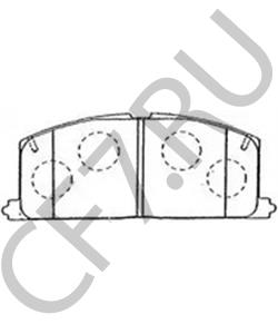 94855748 GEO Комплект тормозных колодок, дисковый тормоз в городе Королёв